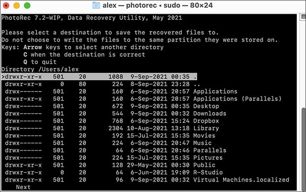 PhotoRec for Mac PhotoRec for Mac