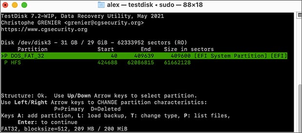 TestDisk for Mac TestDisk for Mac