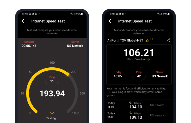 Application Android NetSpot