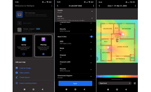 NetSpot for Android (Planning Mode)