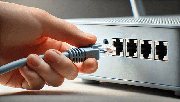 Vérifiez votre connexion Internet filaire