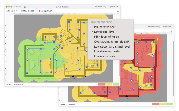 NetSpot WiFi heatmap types NetSpot WiFi heatmap types