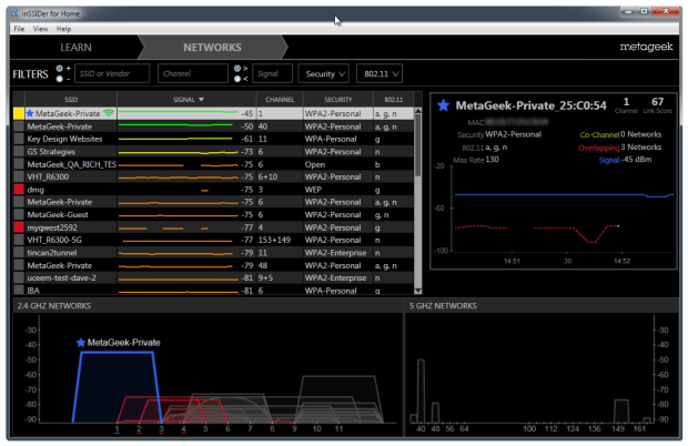 InSSIDer for Windows