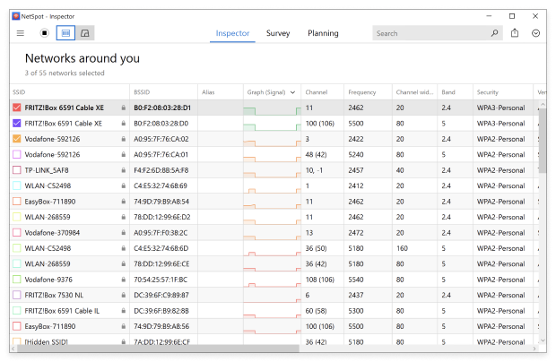 NetSpot Discover mode Win