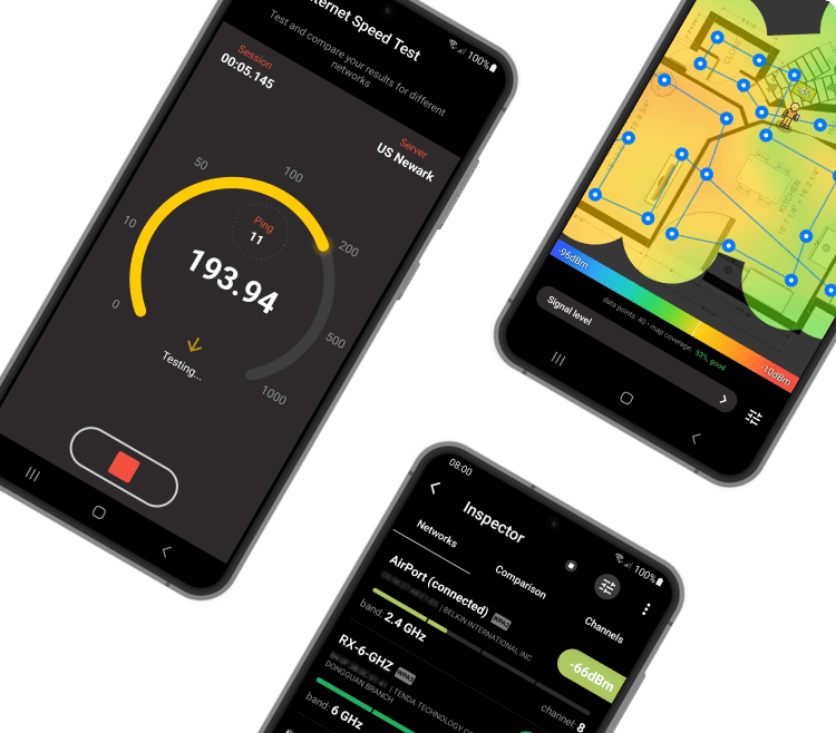 
NetSpot for Android devices and Chromebooks