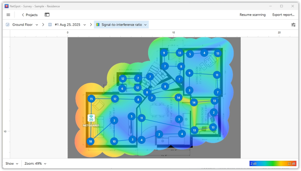 WiFi Heatmap by NetSpot