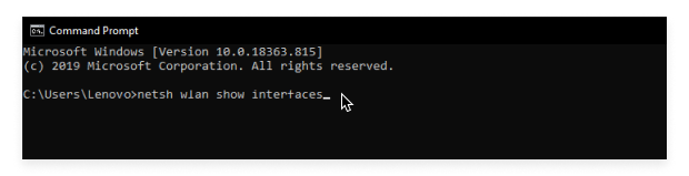 Launch the Command Prompt app
